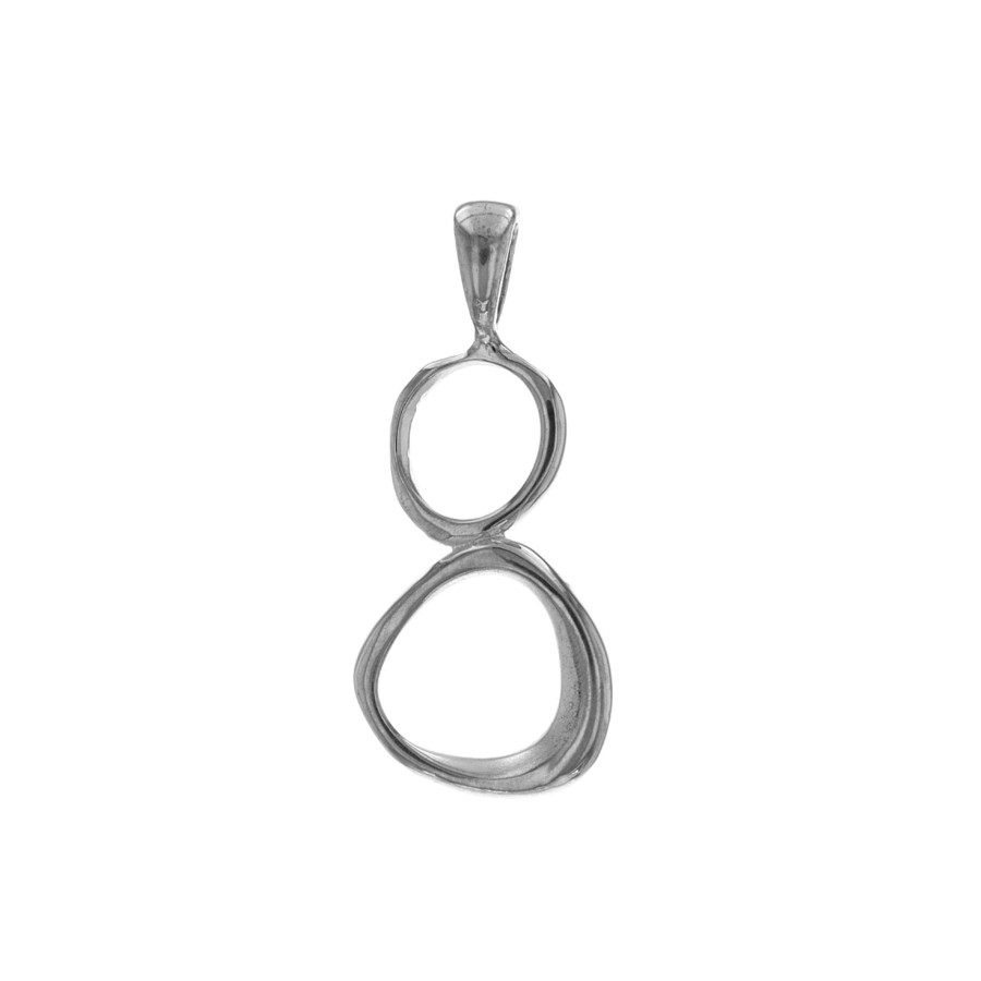 Jewelry Josephs Jewelers Home | Sterling Silver Small Cascade Circle Pendant