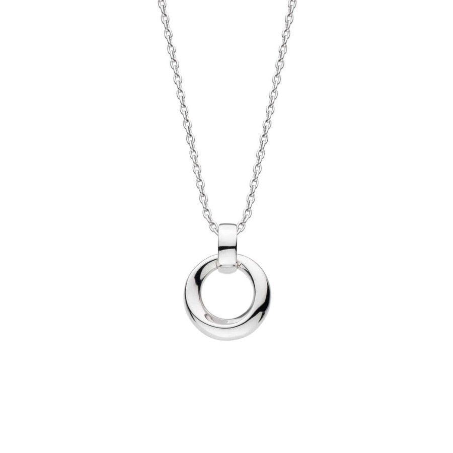 Jewelry Josephs Jewelers Home | Sterling Silver Bevel Cirque Pendant With Chain