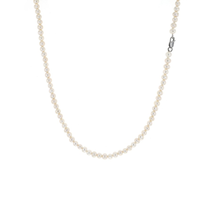 Jewelry Josephs Jewelers Home | 14K Gold 16-Inch Cultured Freshwater Pearl Necklace - Josephs Jewelers White