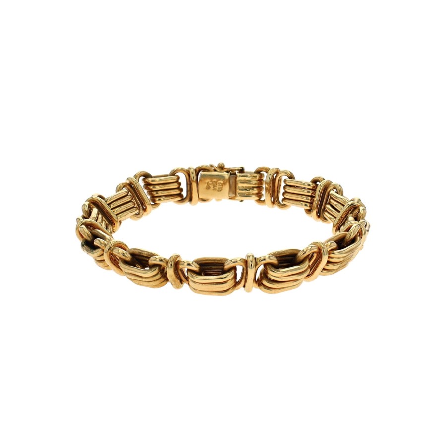 Jewelry Josephs Jewelers Home | Estate 14K Yellow Gold Link Bracelet