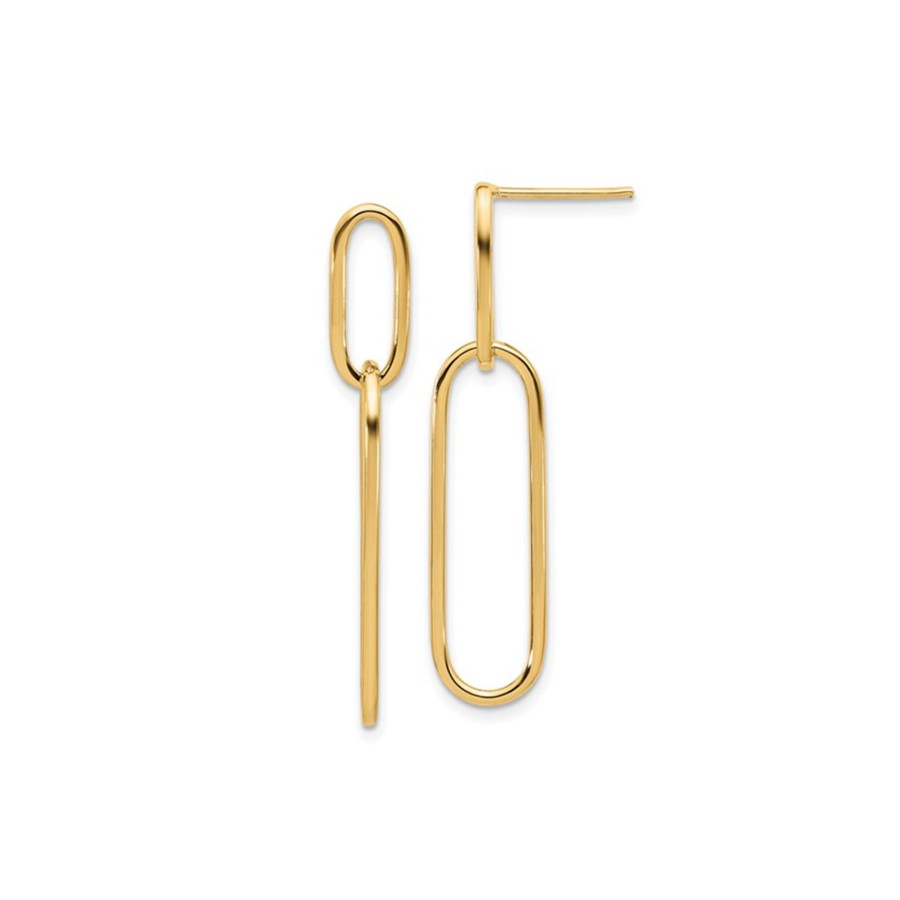 Jewelry Josephs Jewelers Home | 14K Yellow Gold Drop Post Earrings