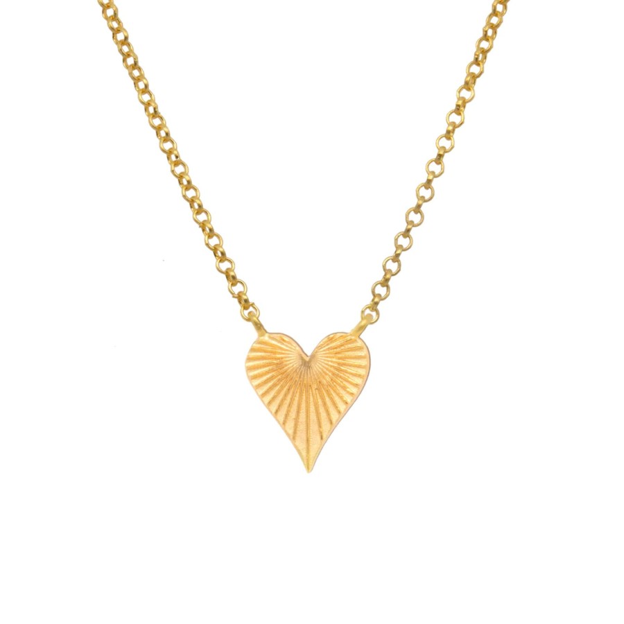 Jewelry Josephs Jewelers Home | Gold Plated Sterling Silver Heart Of Joy Necklace - Josephs Jewelers