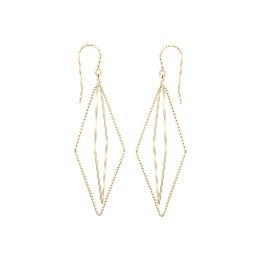 Jewelry Josephs Jewelers Home | 14K Yellow Gold Swinging Lantern Earrings - Josephs Jewelers