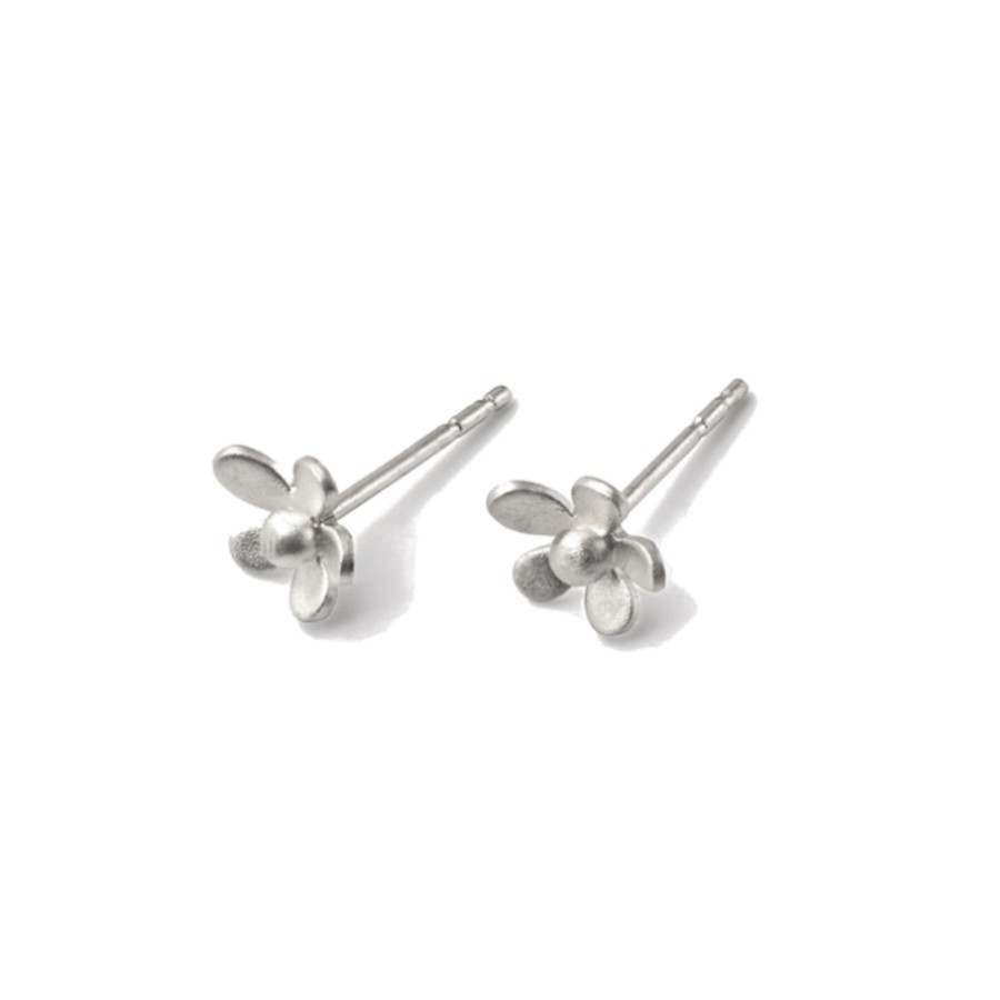 Jewelry Josephs Jewelers Home | Sterling Silver Forget Me Not Flower Earrings