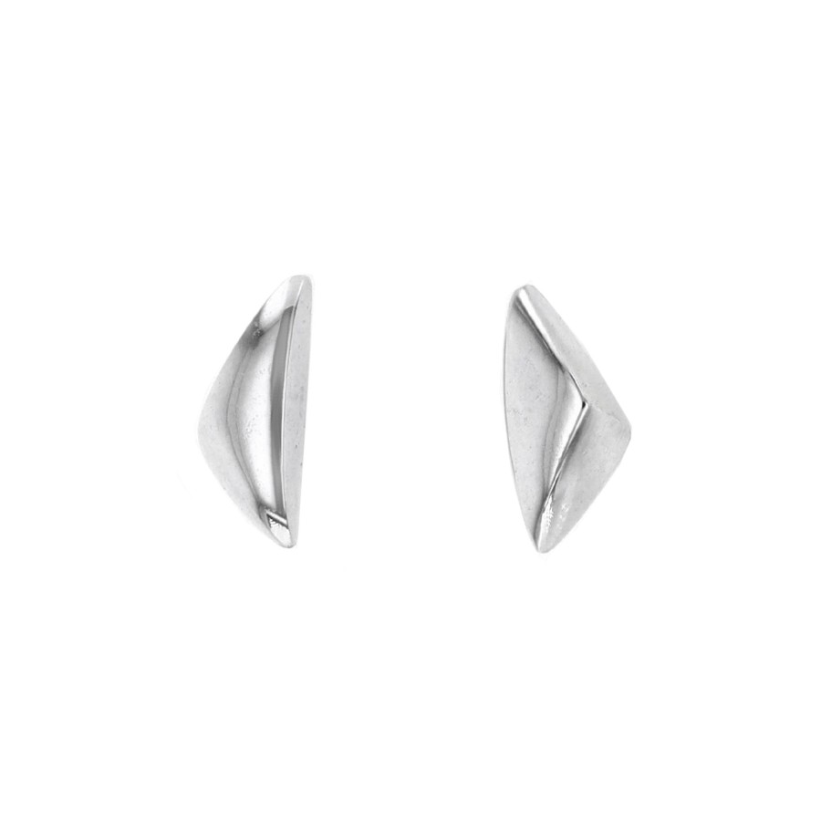 Jewelry Josephs Jewelers Home | Sterling Silver Triangle Stud Earrings - Josephs Jewelers