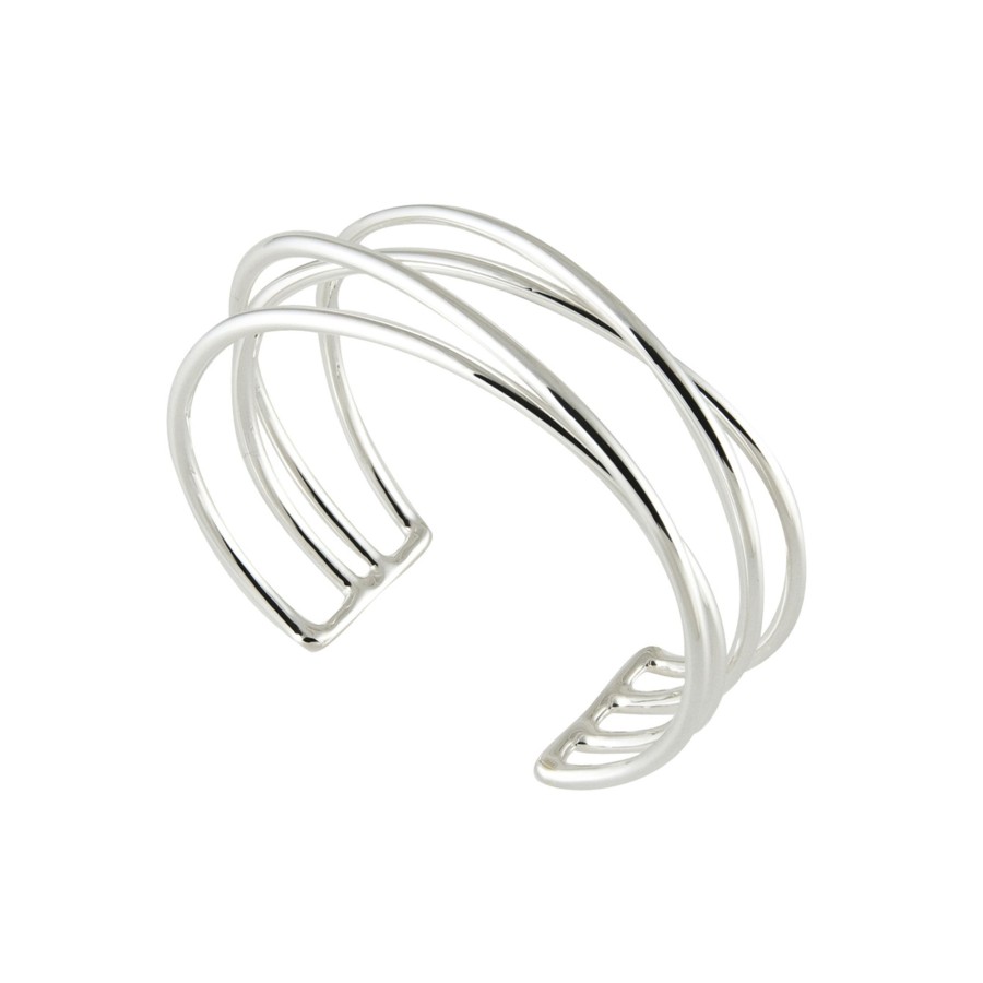 Jewelry Josephs Jewelers Home | Sterling Silver Thin Wired Cuff Bracelet