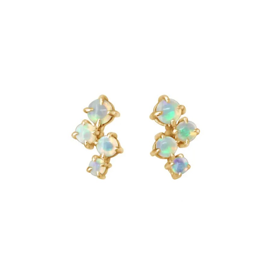 Jewelry Josephs Jewelers Home | 14K Yellow Gold Opal Trail Earrings - Josephs Jewelers Multi