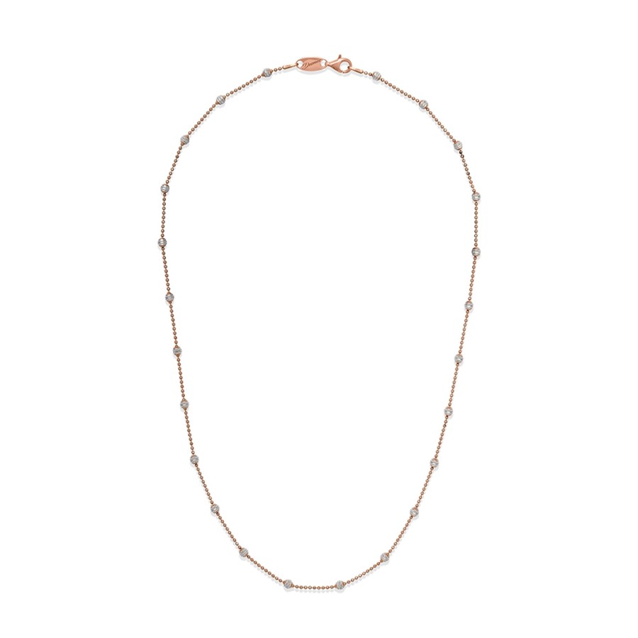 Jewelry Josephs Jewelers Home | Sterling Silver Two-Tone Shine Bead Chain