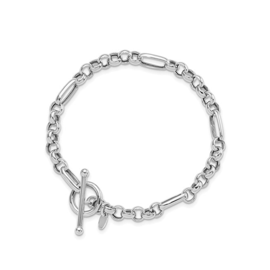 Jewelry Josephs Jewelers Home | Sterling Silver Fancy Link Bracelet