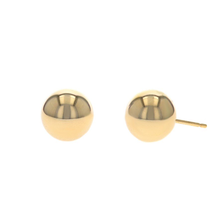 Jewelry Josephs Jewelers Home | 14K Yellow Gold Bead Stud Earrings