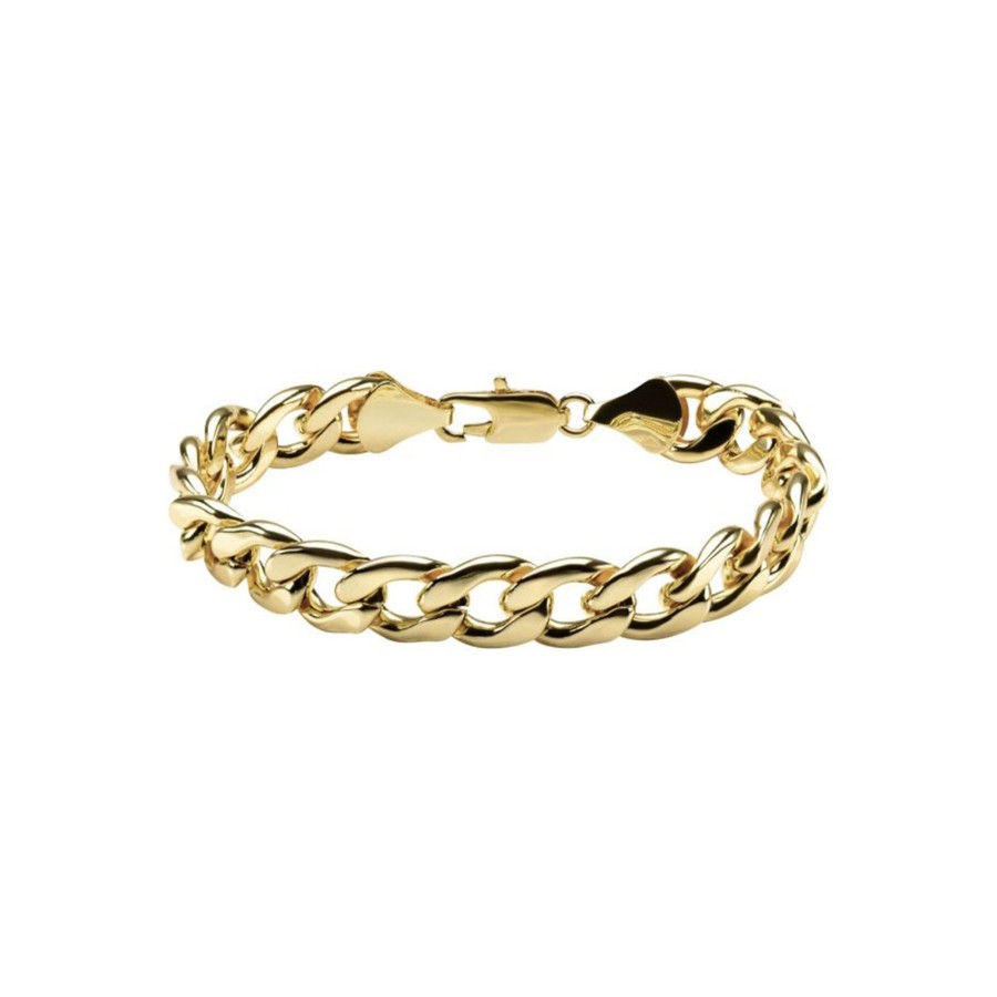 Jewelry Josephs Jewelers Home | Gold Plated Stainless Steel Curb Link Bracelet - Josephs Jewelers