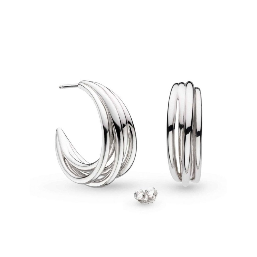 Jewelry Josephs Jewelers Home | Sterling Silver Helix Wrap Hoop Earrings