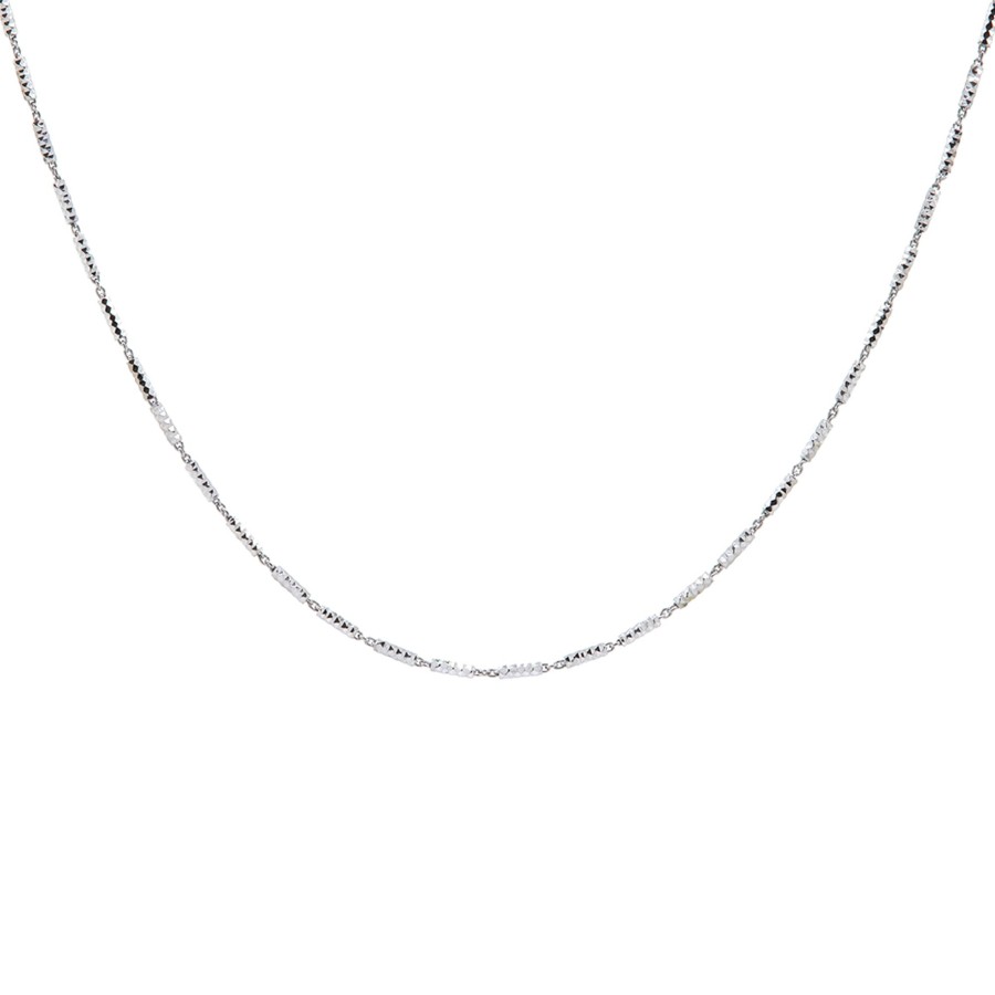 Jewelry Josephs Jewelers Home | Sterling Silver Bright Tube Link Necklace