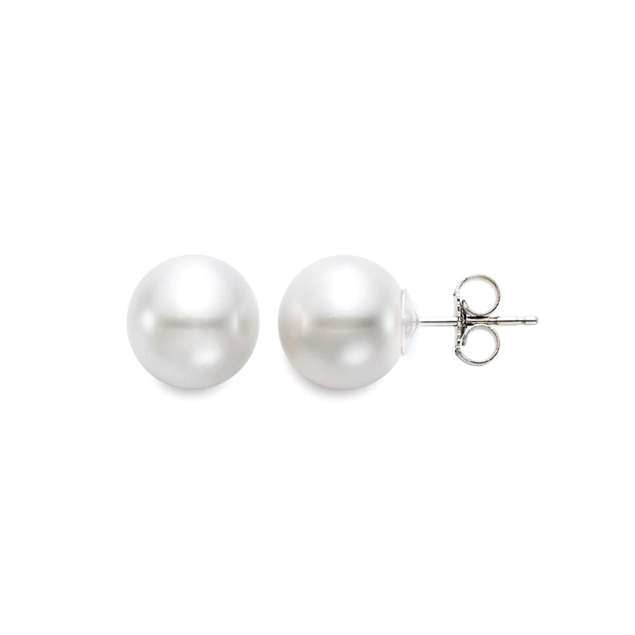 Jewelry Josephs Jewelers Home | 14K Gold Fresh Water Pearl Stud Earrings White