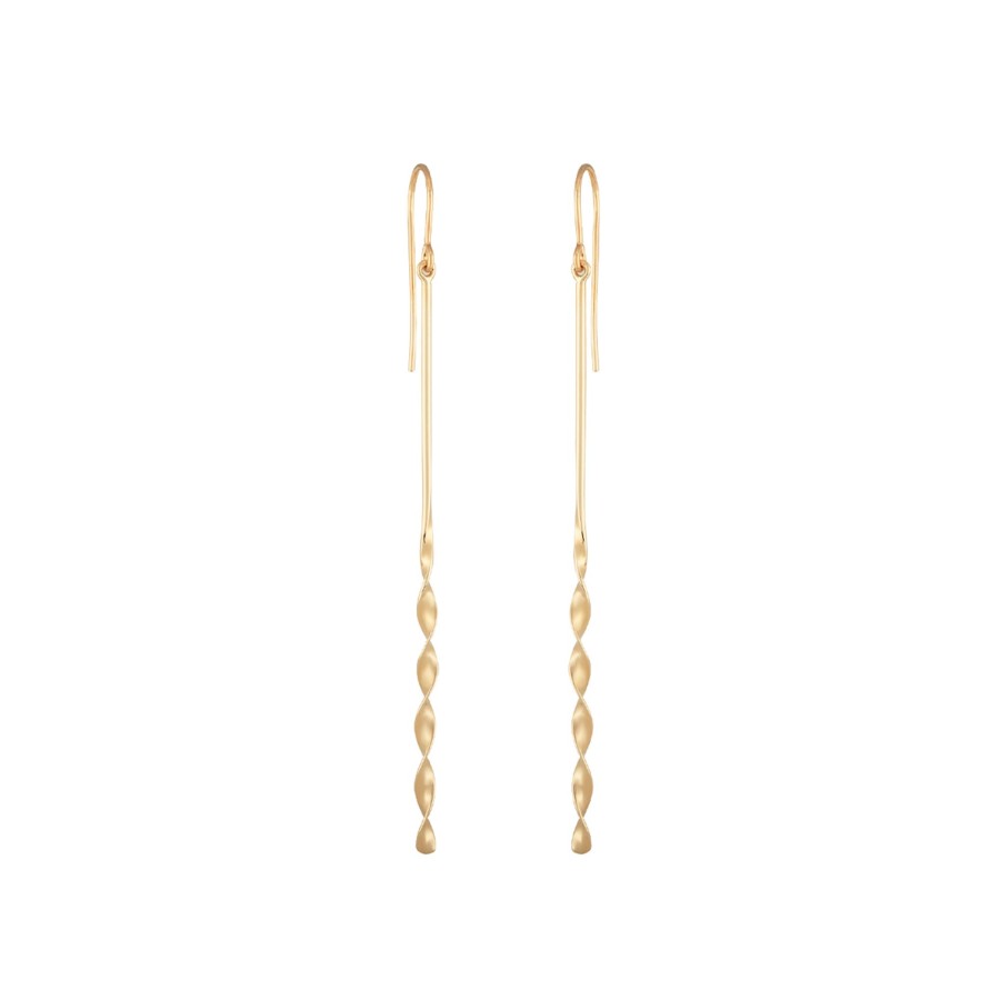 Jewelry Josephs Jewelers Home | 14K Yellow Gold Simple Twist Earrings