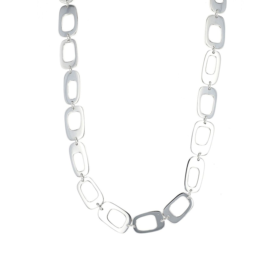 Jewelry Josephs Jewelers Home | Sterling Silver Open Link Necklace - Josephs Jewelers