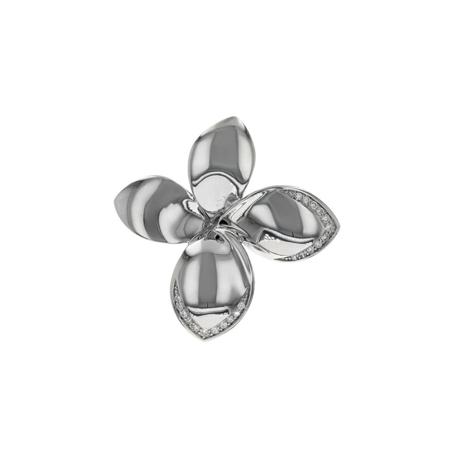 Jewelry Josephs Jewelers Home | 14K Gold Diamond Flower Pendant - Josephs Jewelers White