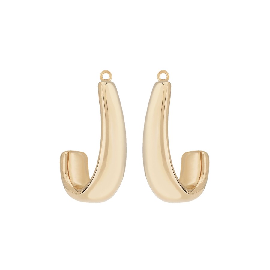 Jewelry Josephs Jewelers Home | 14K Yellow Gold Edge-J Earring Jackets