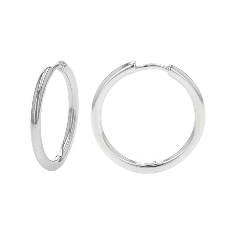 Jewelry Josephs Jewelers Home | Sterling Silver 20 Mm Hoop Earrings