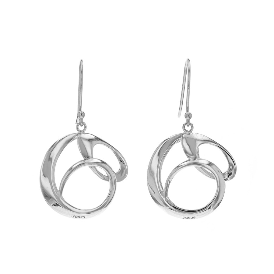 Jewelry Josephs Jewelers Home | Sterling Silver Freeform Dangle Earrings