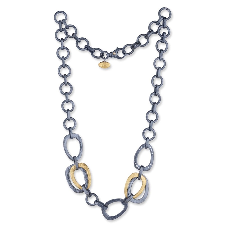 Jewelry Josephs Jewelers Home | Two-Tone Keller Large Link Necklace - Josephs Jewelers