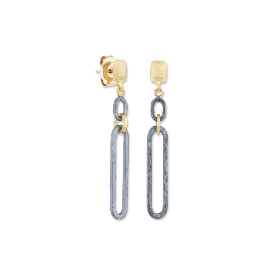 Jewelry Josephs Jewelers Home | Two-Tone Chill-Link Dangle Earrings - Josephs Jewelers