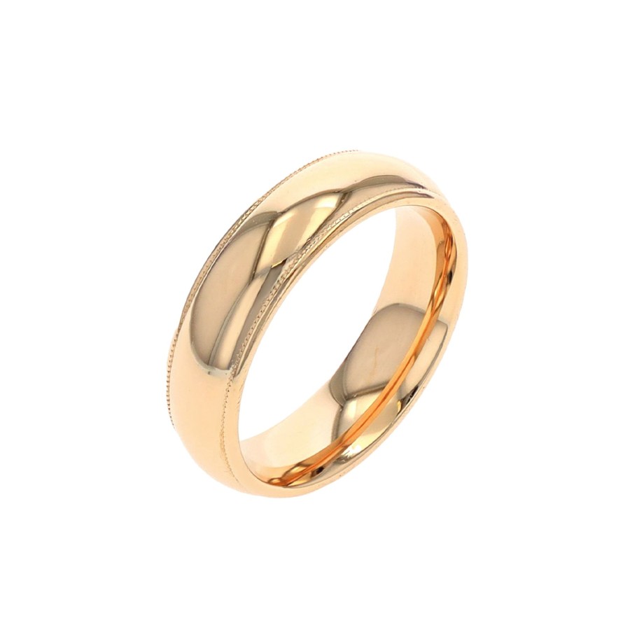 Jewelry Josephs Jewelers Home | Estate 14K Yellow Gold Milgrain Wedding Band