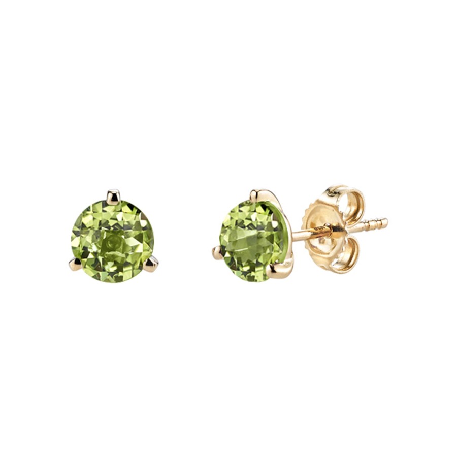 Jewelry Josephs Jewelers Home | 14K Yellow Gold Peridot Earrings Green