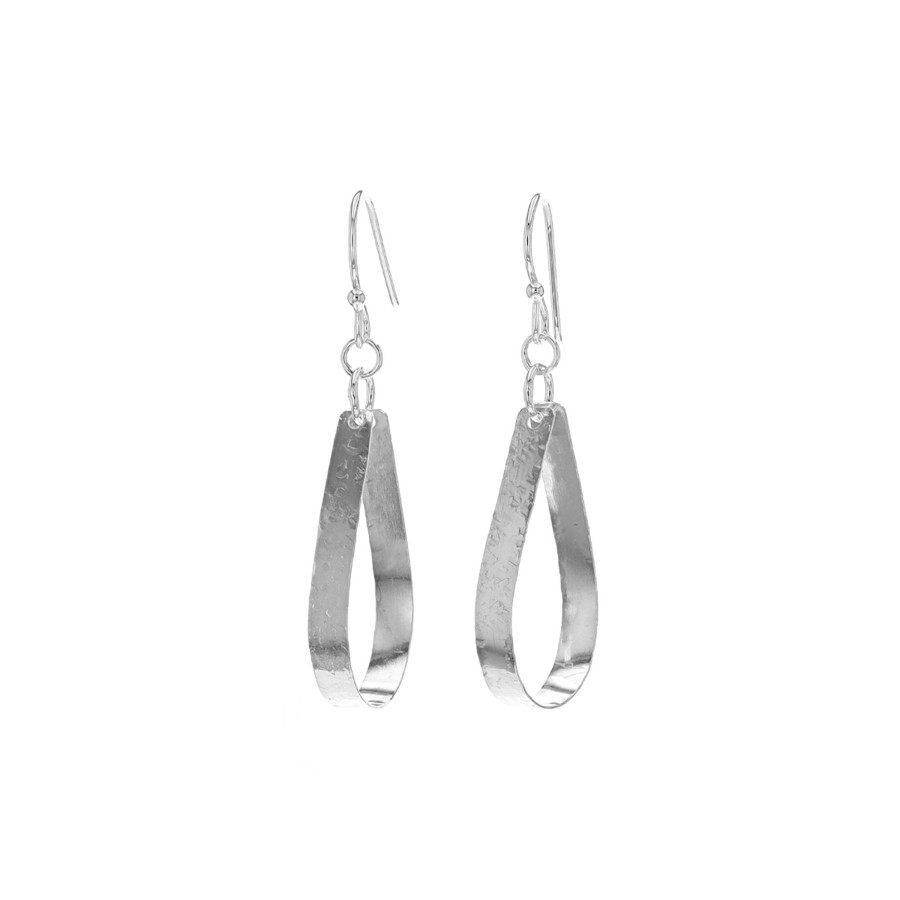 Jewelry Josephs Jewelers Home | Sterling Silver Open Pear-Shape Dangle Earrings - Josephs Jewelers