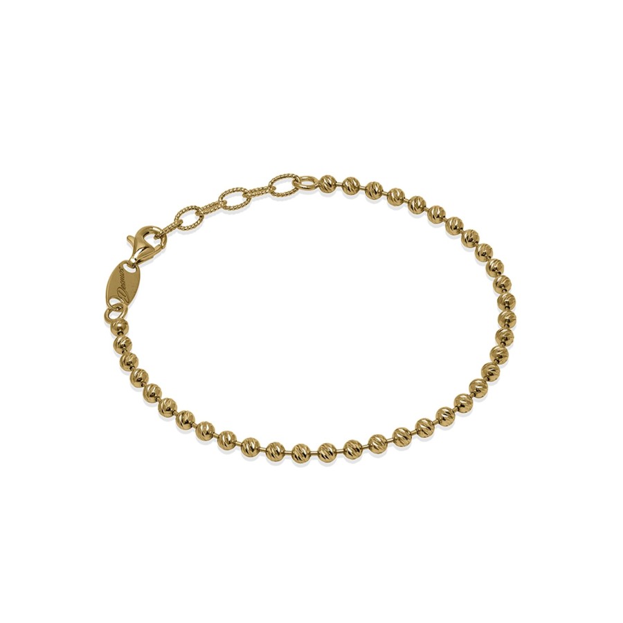 Jewelry Josephs Jewelers Home | Gold Plated Sterling Silver Beaded Bracelet