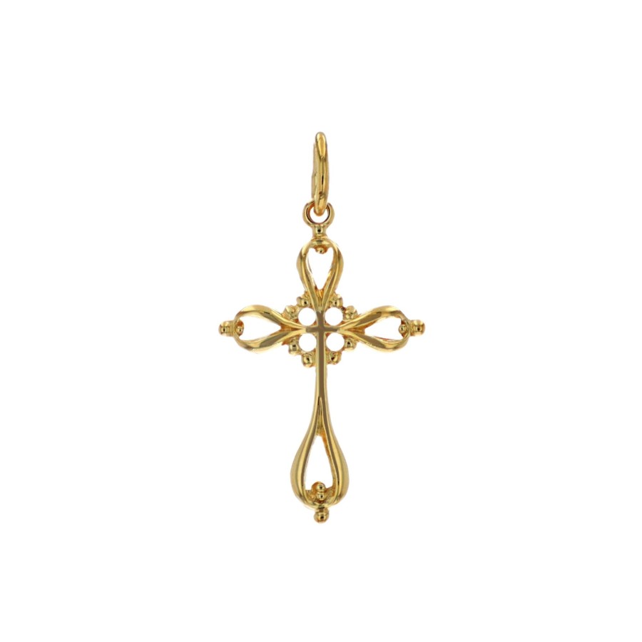 Jewelry Josephs Jewelers Home | 14K Yellow Gold Open Celtic Cross Pendant - Josephs Jewelers