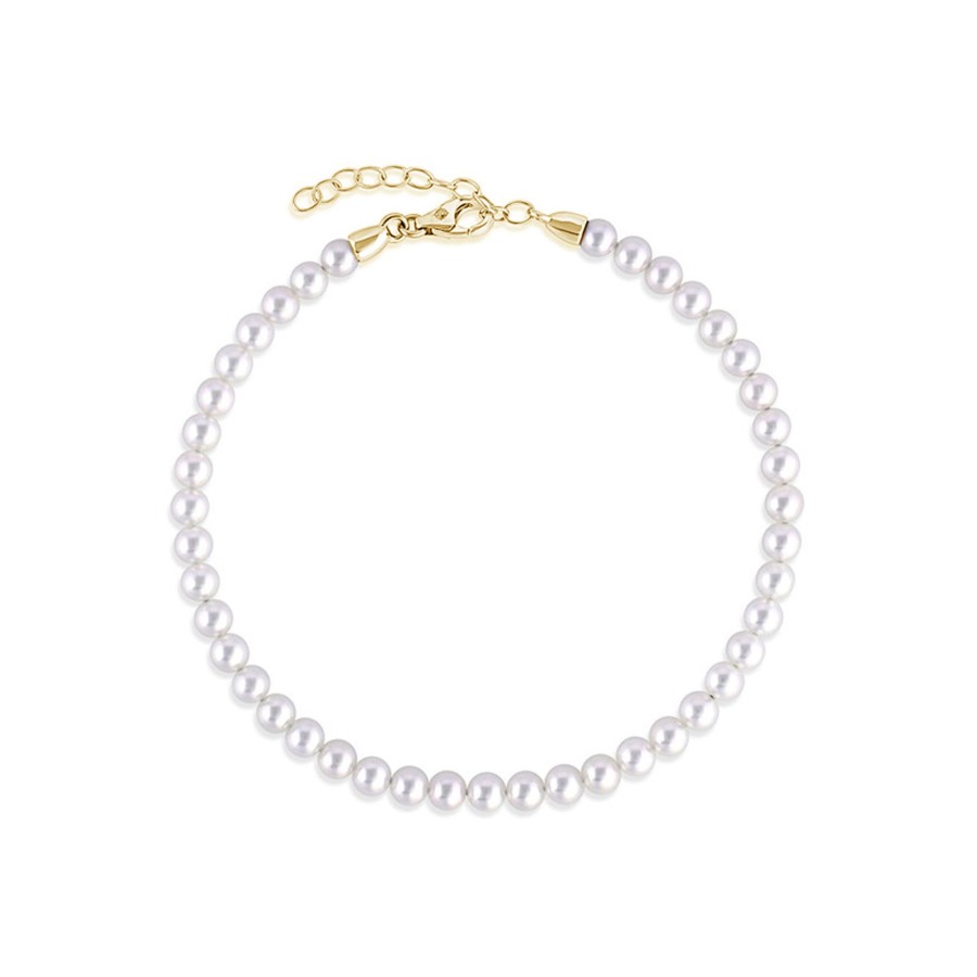 Jewelry Josephs Jewelers Home | 14K Yellow Gold Akoya Pearl Bracelet - Josephs Jewelers White