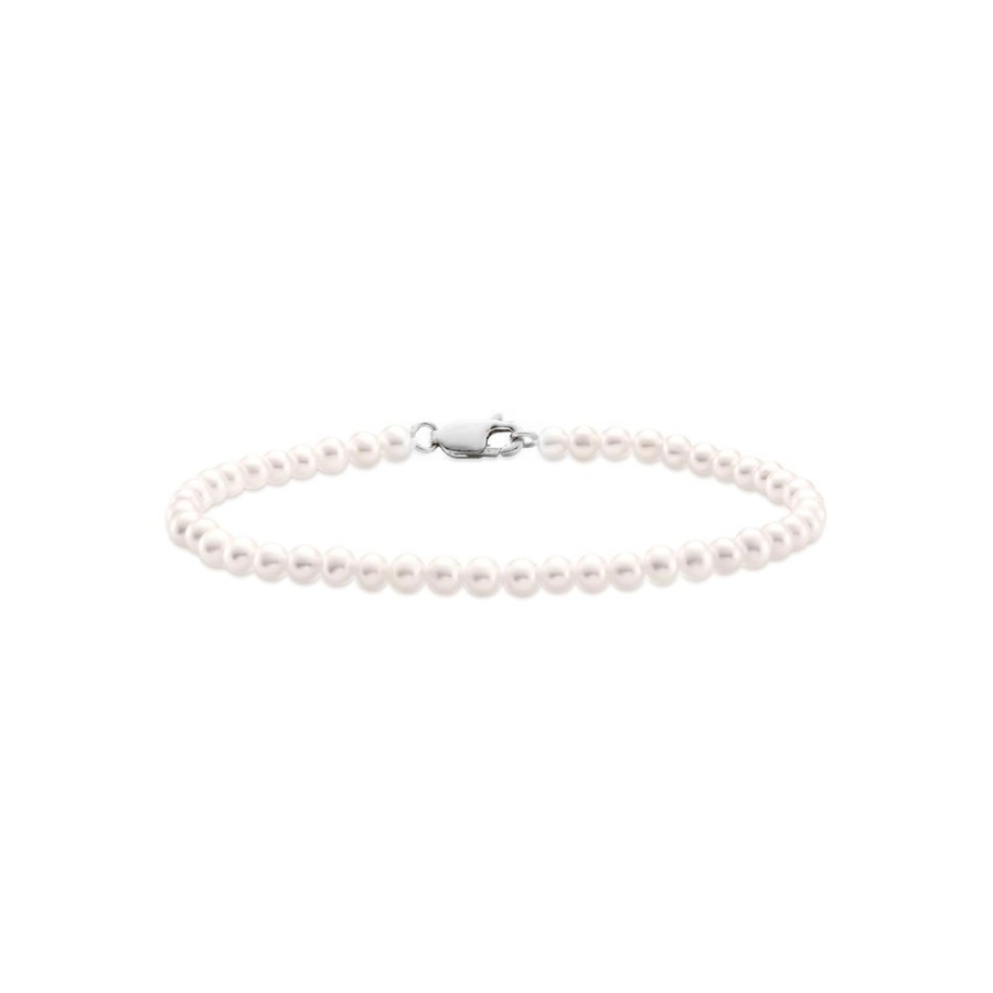 Jewelry Josephs Jewelers Home | 14K Gold 7.5-Inch Cultured Freshwater Pearl Bracelet - Josephs Jewelers White