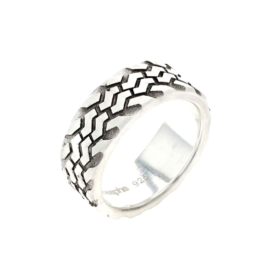 Jewelry Josephs Jewelers Home | Sterling Silver Tire Tread Ring