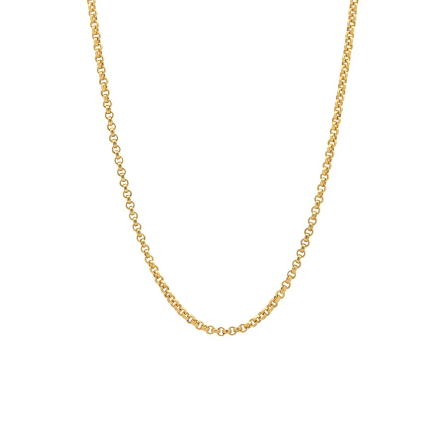 Jewelry Josephs Jewelers Home | Gold Plated Sterling Silver 32-Inch Cable Chain - Josephs Jewelers