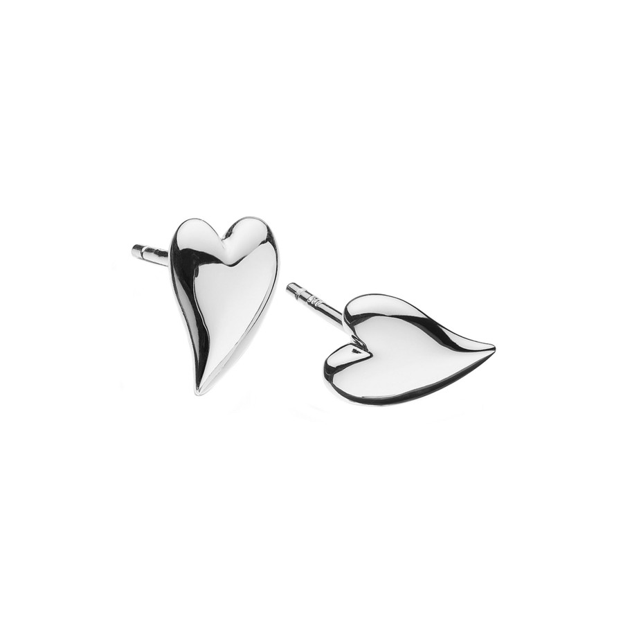 Jewelry Josephs Jewelers Home | Sterling Silver Desire Mini Heart Stud Earrings