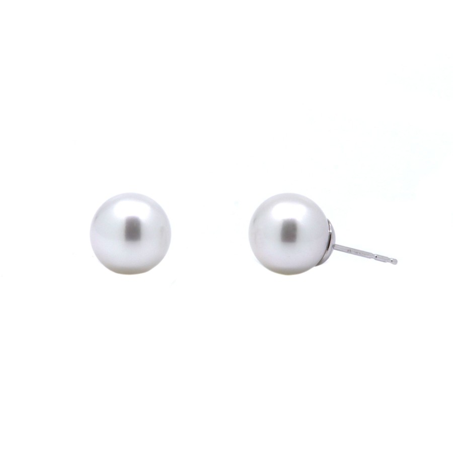 Jewelry Josephs Jewelers Home | 14K Gold South Sea Pearl Stud Earrings White