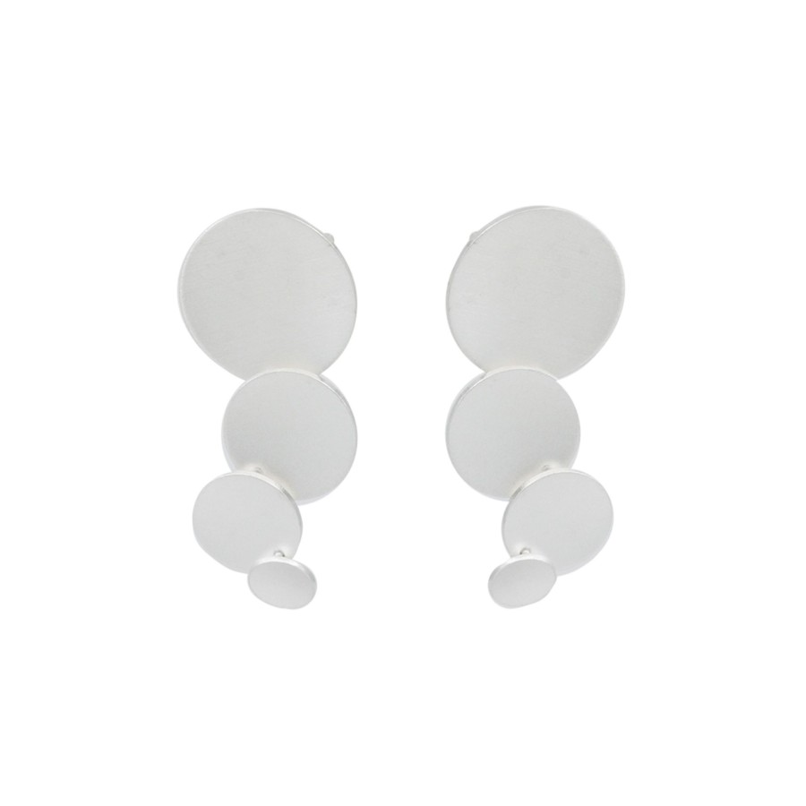 Jewelry Josephs Jewelers Home | Sterling Silver Multi Disk Drop Earrings