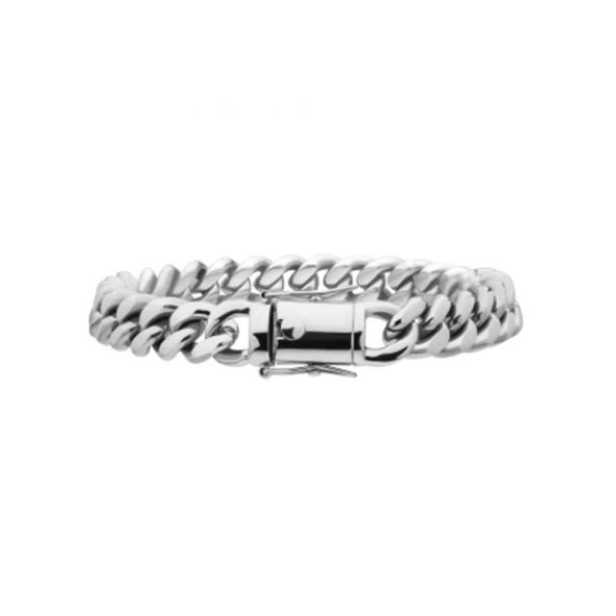 Jewelry Josephs Jewelers Home | Stainless Steel Cuban Chain Bracelet