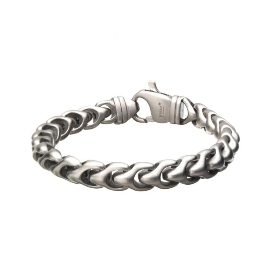 Jewelry Josephs Jewelers Home | Stainless Steel Matte Big Chain Bracelet