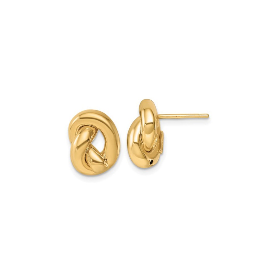 Jewelry Josephs Jewelers Home | 14K Yellow Gold Fancy Knot Earrings - Josephs Jewelers