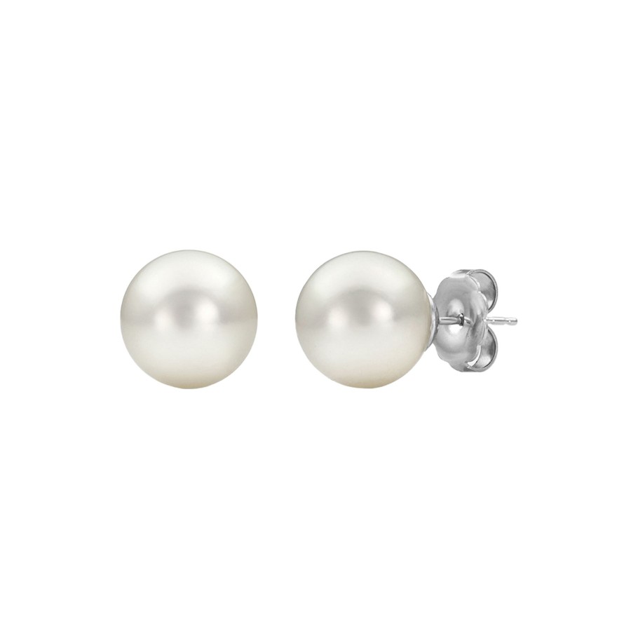 Jewelry Josephs Jewelers Home | 14K Gold South Sea Pearl Stud Earrings White