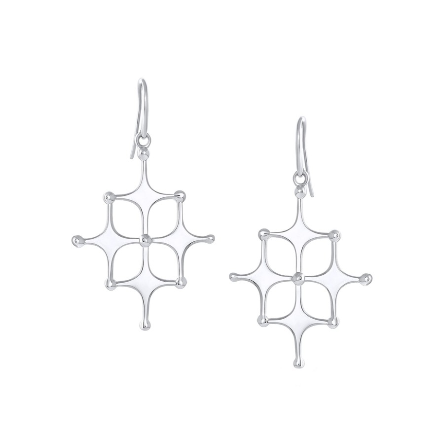 Jewelry Josephs Jewelers Home | Sterling Silver Satellite Drop Earrings