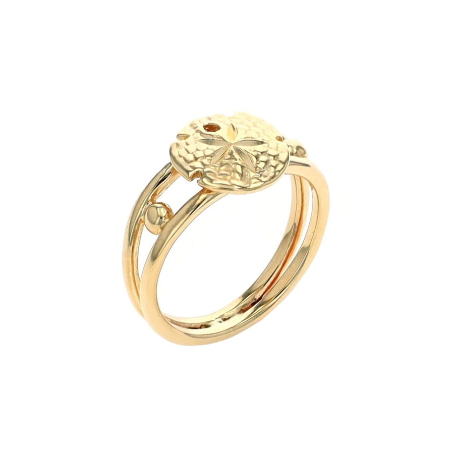 Jewelry Josephs Jewelers Home | Estate 14K Yellow Sand Dollar Ring - Josephs Jewelers