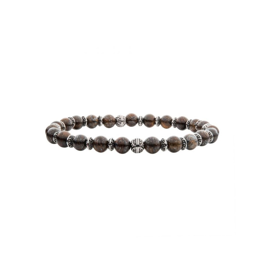 Jewelry Josephs Jewelers Home | Bronze And Black Oxidized Bead Bracelet Brown