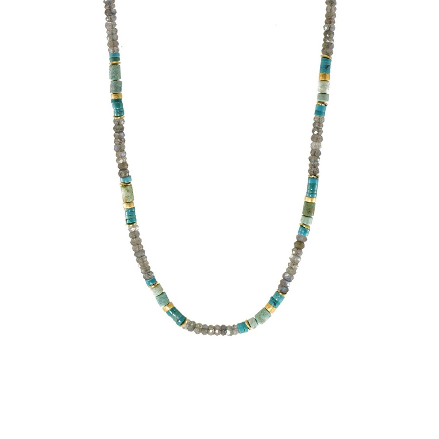 Jewelry Josephs Jewelers Home | Gold Plated Sterling Silver Gem Bead Necklace Multi