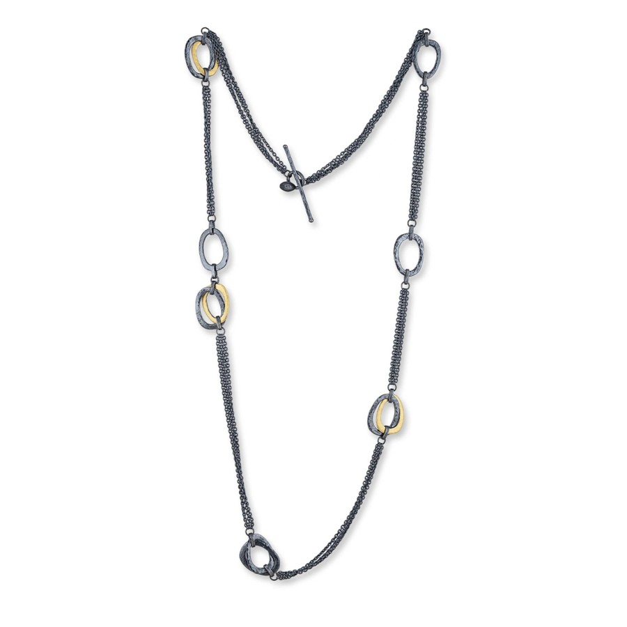 Jewelry Josephs Jewelers Home | Two-Tone 36-Inch Keller Multichain Necklace - Josephs Jewelers