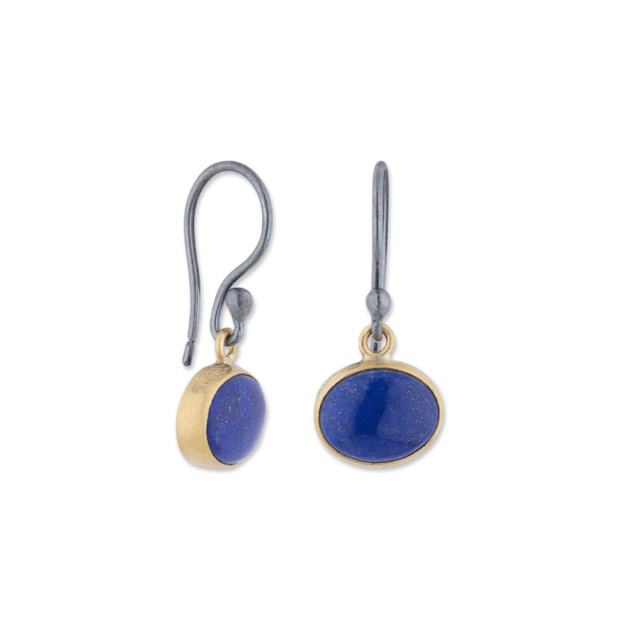 Jewelry Josephs Jewelers Home | Two-Tone Lapis Pompei Earrings - Josephs Jewelers Blue