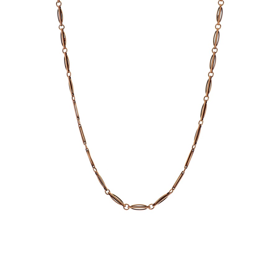 Jewelry Josephs Jewelers Home | Estate 14K Rose Gold Ellitical Link Chain