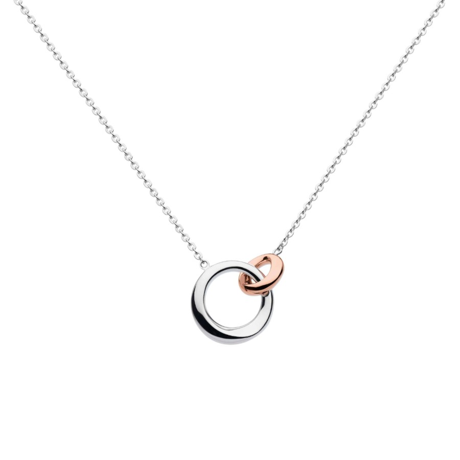 Jewelry Josephs Jewelers Home | Sterling Silver And Rose Plated Cirque Link Necklace